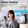 Smart Life WiFi 20A EU Plug With Power Monitoring Socket Timer Outlet Child Lock  Home Work with Alice SmartThings Alexa. 