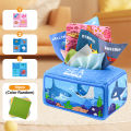 Baby Draw Paper Towel Tearing Tissue Box Baby Puzzle Early Education Montessori Children Cloth Toys 3+10. 