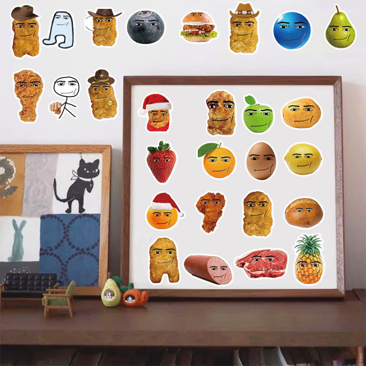 58PCS%20Robloxs%20Face%20Winning%20Smile%20Chicken%20Nugget%20Meme%20Stickers%20Aesthetic%20Phone%20Laptop%20Motorcycle%20Phone%20s%20Wall%20Sticker%20-%20Image%203