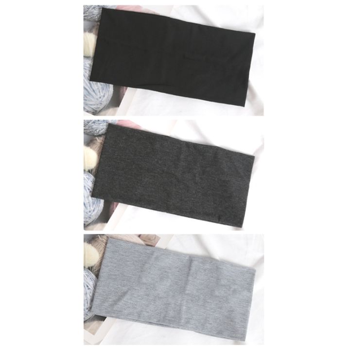 3PCS%20Elastic%20Sports%20Headband%20Running%20Solid%20Color%20Wide%20Hair%20Bands%20Women%20Men%20Yoga%20Hairband%20Black%20Soft%20Wash%20Face%20Makeup%20Headwrap%20-%20Image%206
