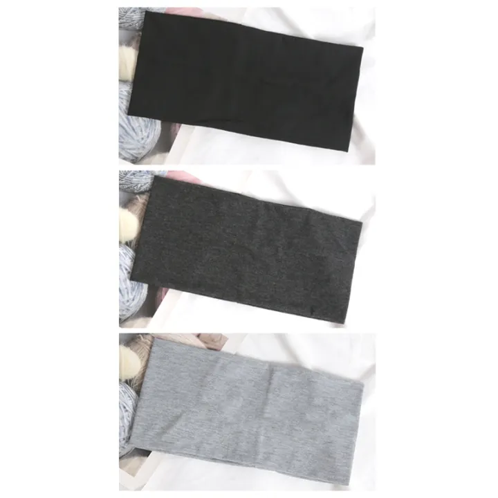 3PCS%20Elastic%20Sports%20Headband%20Running%20Solid%20Color%20Wide%20Hair%20Bands%20Women%20Men%20Yoga%20Hairband%20Black%20Soft%20Wash%20Face%20Makeup%20Headwrap%20-%20Image%206