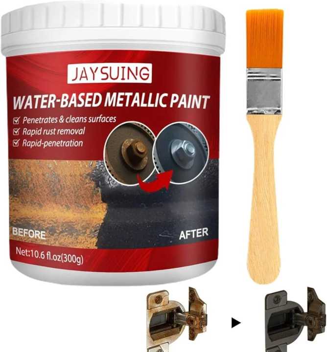 Converter Metallic Paint for Metal, Water Based Metallic Paint Rust Converter with 