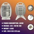 800W Space Heater Small Electric Ceramic Heater 2 Power Level Knob Switch F.... 