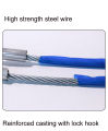 7 ton steel wire rope tow truck tow rope tow tow truck wire rope tow truck wire rope tow truck 5 m length. 