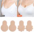 Self-adhesive Nipple Cover Chest Patch Non-woven Thin Invisible Bra Disposable Sticky Lift Breast Petals Round Flower Pads. 