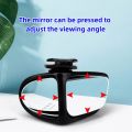 1Pair360Degree HD Car Blind Spot Mirror Rotatable Adjustable Wide Angle Exterior Automobile Rear View Mirror Parking Mirrorb. 