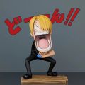 15cm One Piece Luffy Figures Three Captains Sanji Monkey D Luffy Roronoa Zoro Action Figure The Hungry Trio PVC Anime Model Toys. 