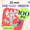 BDH 10mm Triangle Shape Glass Mirror Pieces for Lippan Art & Craft Decoration. 