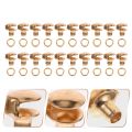 20 Pcs Button Fastener Shoe Boots DIY Buckle Travel Child Shoelace Hook Repair Kit Brass Buttons Hooks with Gasket. 