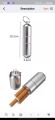 Medicine Box Keychain Metal Mini Waterproof Alloy Tablets Box Case Drugs Holder Contai.... 