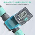 Digital Water Flow Meter Hose Water Meter for Outdoor Garden Hose, Measure Consumption and Water Flow Rate with Quick Connectors. 