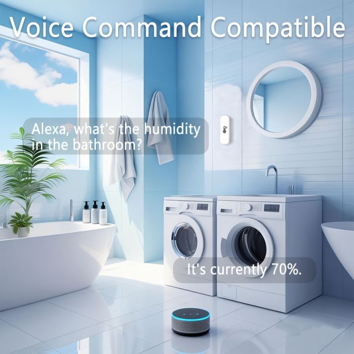 Zigbee 3.0 Temperature Humidity Sensor Thermometer Hygrometer APP ...