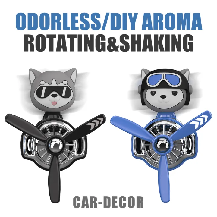 Head%20shaking%20rotating%20propeller%20plane%20cool%20fun%20dog%20pilot%20car%20air%20freshener%20accessories%20decoration%20perfume%20diffuser%20fragrance%20men%20-%20Image%203