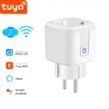 Tuya or Zigbee EU Plug WIFI 16/20A, Smart Socket With Power Monitor Timing, Voice Control Work with Alexa  Home Alice. 