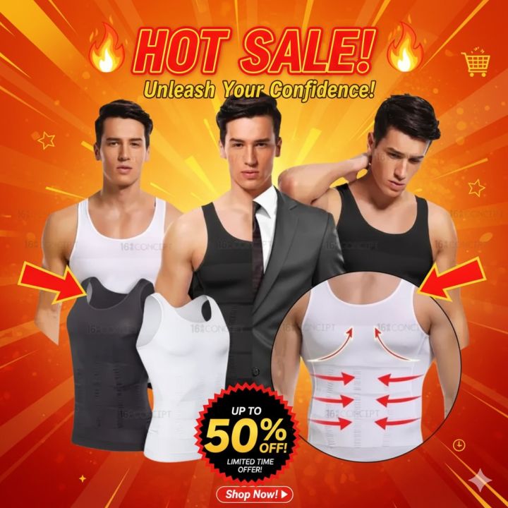 ClickNBuy%E2%84%A2%20Premium%20Upper%20Body%20Shaper%20For%20Men%20%E2%80%93%20Slimming%20Vest%20%7C%20Chest,%20Back%20&%20Waist%20Body%20Shaper%20-%20Image%202