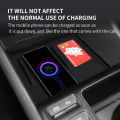 for Hyundai Sonata 2024 N-line Anti-skid Pad Car Phone Wireless Charging Non-slip Pad Silicone Accessories (Only The Pad).