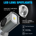 XSTORM H4 LED Projector Lens Headlight Bulbs 12000LM 6000K BA20D Motorcycle Lights 3570 Chips Headlamp Fog Light With Fan.