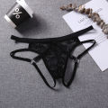 Lingerie Mens See Through Underpants Pouch Underwear Lace Hollow Lace Thongs Low Rise Panties Adjustable Belt. 
