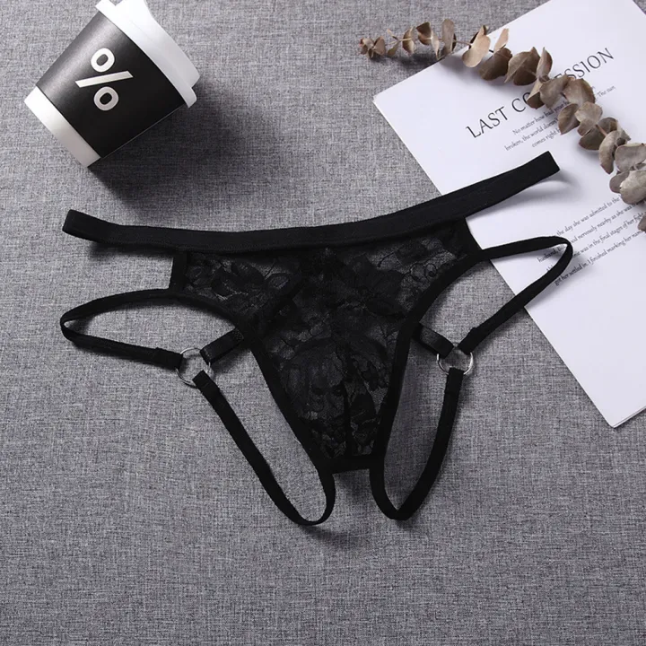 %20Lingerie%20Mens%20See%20Through%20Underpants%20Pouch%20Underwear%20Lace%20Hollow%20Lace%20Thongs%20Low%20Rise%20Panties%20Adjustable%20Belt%20-%20Image%204