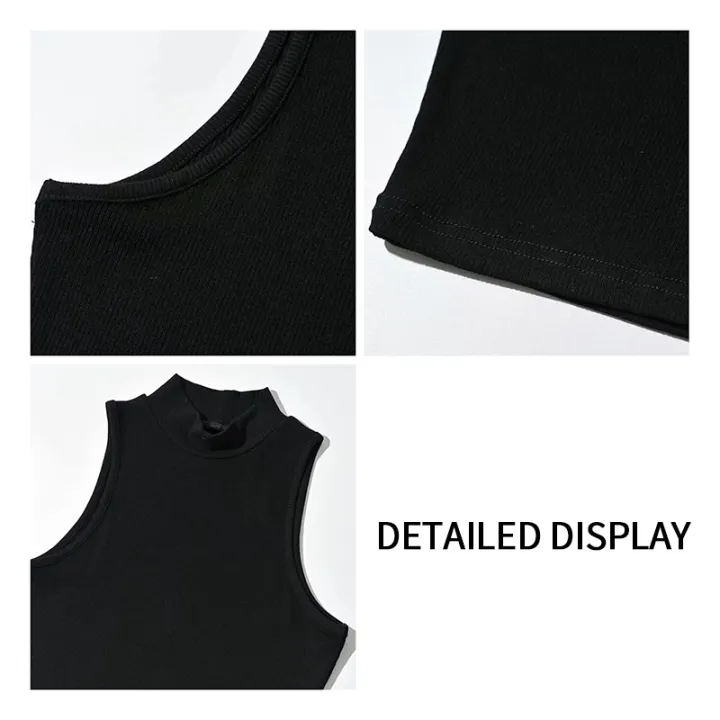 Summer%20Black%20Women%20Fashion%20Crop%20Top%20High%20Neck%20Black%20Sleeveless%20Tank%20Tops%20with%20Breathable%20and%20Comfortable%20Fit%20-%20Image%204