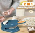 2 in 1 Dumpling Maker Machine - Make Delicious Dumplings, Samosa Making Kitchen Tools full size. 