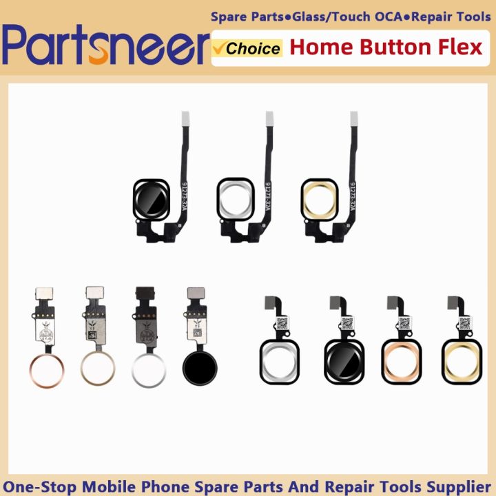 Home Button Fingerprint Replacement For iPhone 5 5S 5SE 6 6Plus 6S 6SPlus 7 7Plus 8 8Plus Universal Home Buttono