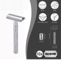 High Quality Men's /Women'sShaving Tool Double Edge Safety Razor With 10PCS Stainless Steel Blade.