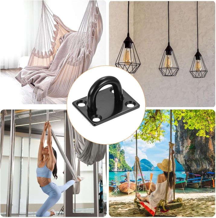 Black%20Pad%20Eye%20Plates%20Stainless%20Steel%20Hardware%20Staple%20Hook%20Loop%20for%20Hanging%20Basket%20Planters%20Roof%20Beam%20Ceiling%20Fan%20Shade%20Sail%20-%20Image%205