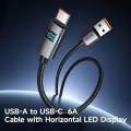 Mcdodo CA-6520 USB-A to USB-C 66W Fast Charging LED Display Cable. 