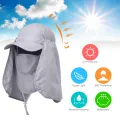 Outdoor Sport Hiking Visor Hat UV Guard Face Neck Cover Fishing Sun Protection Cap For Camping Climbing. 