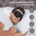 onaEz unimi Sleep Mask 3D Silky Adjustable Strap with Pouch. 