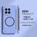 Ultra Thin Hard PC Magnetic Frameless Phone Case For Magsafe Oneplus 12 12R 11 11R 10T 10R 10 Pro Matte Color Solid Cover. 
