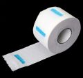 Neck Strips 1 Rolls Disposable Neck Paper Hair Cut Collar 100knots/roll White Sticky Haircut Neck Tissue paper Waterproof.