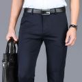 Plus Size Men's Straight Cut CEO Formal Pants Loose Elastic Business Trousers Casual Pant Seluar Slack Lelaki Office Wear. 