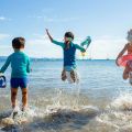 Subea decathlon kids water shoes easy to wear. 