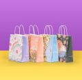1-50PCS Gift Bag Creative Oil Painting Portable Gift Bag Holiday Gifts Kraft Paper Gift Bag New Year Gift Bag for Students. 