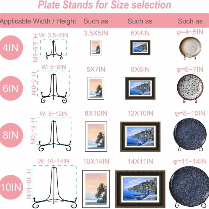 1pc%20Black%20Iron%20DIY%20Craft%20Bracket%20Book%20Holder%20Photo%20Pedestal%20Bowl%20Picture%20Frame%20Plate%20Rack%20Display%20Stand%20Easel%20Storage%20Holders%20-%20Image%203
