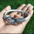 Mahakal Unisex Sliver Plated Rudrakshya Bracelet for Man. 