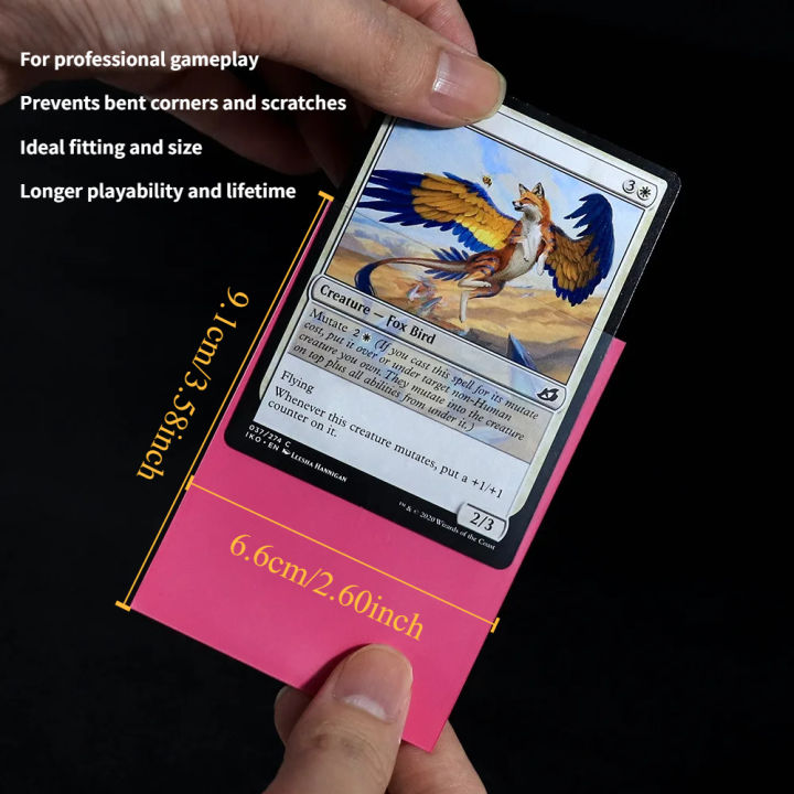 100PCS%20Matte%20Standard%20Size%20Card%20Sleeves%2066x91mm%20TCG%20Trading%20Cards%20Protector%20For%20Tarot%20Shield%20Board%20Games%20Magical%20Cover%20PKM%20-%20Image%202