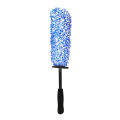 Car Wash Super Brush Plush Premium Wheels Brush Non-Slip Handle Easy To Cleaning Rims Spokes Wheel Barrel Car Accessories. 