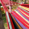 Single Wide Thick Canvas Hammock Outdoor Camping Backpackaging Leisure Swing Portable Hanging Bed Sleeping Swing Hammock. 