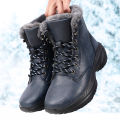 Winter Snow Barefoot Boots for Men Keep Warm Waterproof Winter Shoes Latest 2025 Fashion Design Non Slip Platform Snow Boots Men.