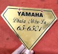 One time Customise number plate-bike sticker.1pc.