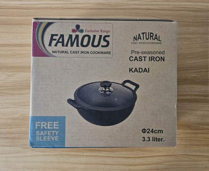 Famous%20Cast%20Iron%20Kadahi%20Karahi%20With%20Glass%20Lid%2026cm%20-%20Image%203