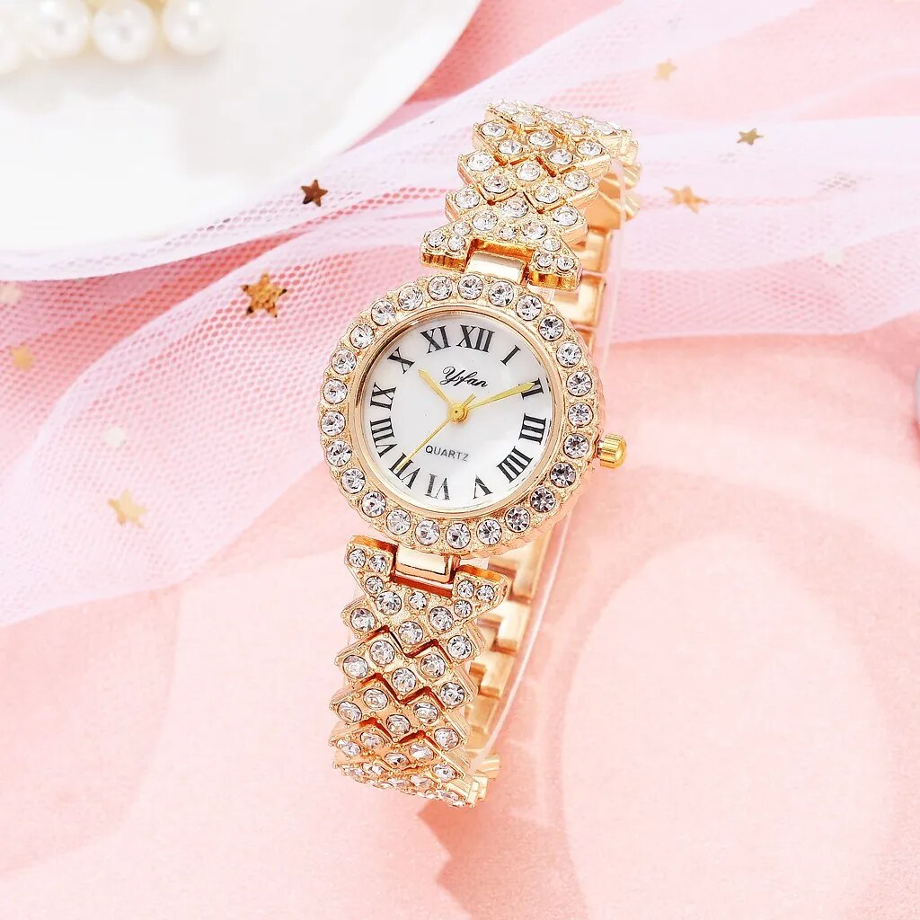 Elegant Women's Quartz Diamond Wristwatch – Fashionable & Stylish - Watch For Women
