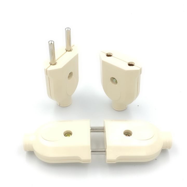 1pc%20EU%20European%202%20Pin%20AC%20Electric%20Power%20Male%20Plug%20Female%20Socket%20Outlet%20Adaptor%20Adapter%20Wire%20Rewireable%20Extension%20Cord%20Connector%20-%20Image%204