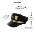 Anime JoJo's Bizarre Adventure Kujo Jotaro Cosplay Cap Unisex Adult Metal Badge Hat Prop. 