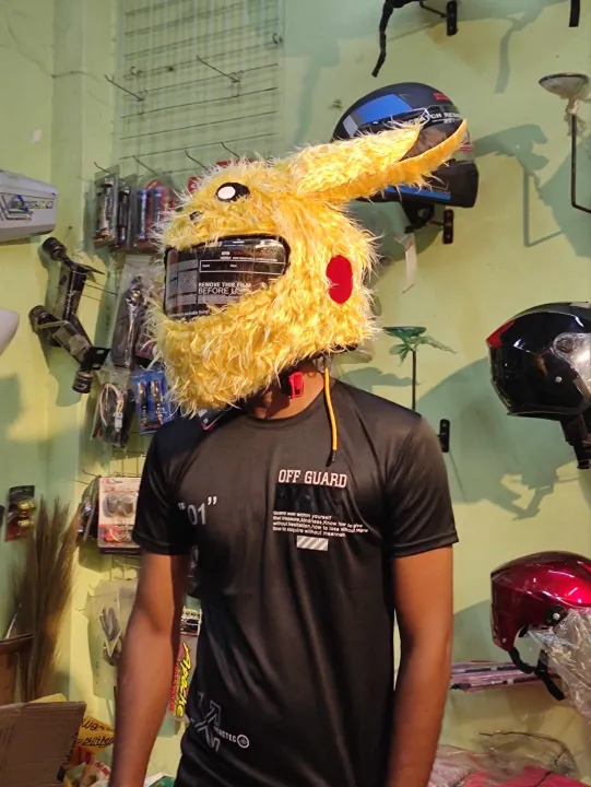 Motorcycle%20Helmet%20Cover%20(Pikachu)%20-%20Image%203