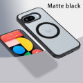 Matte & Clear Magnetic Wireless Charging Armor Magsafe Case For Google Pixel 9a Pixel9a Military Shockproof Phone Back Cover.