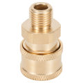 Pressure Washer Connector Coupling Quick Release Adapter 1/4" Male Fitting Connection Car Washing Garden Joints. 